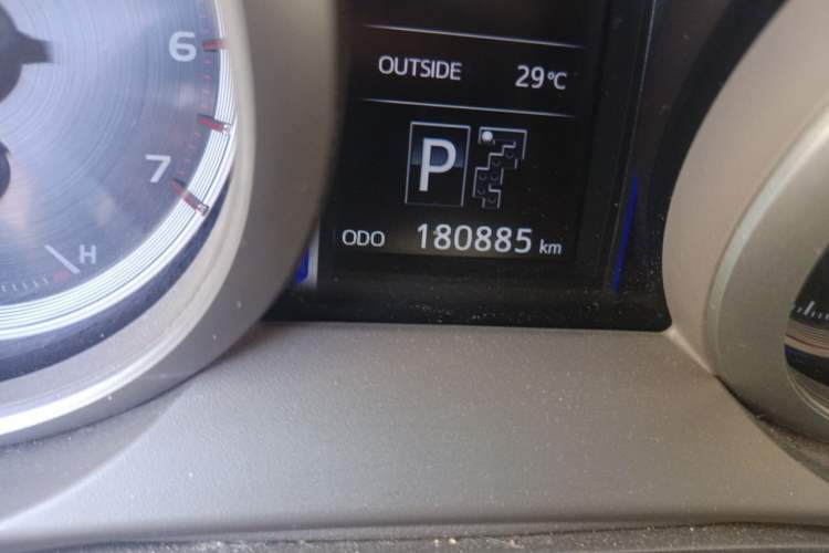Used Toyota Prado  Odometer Close Up