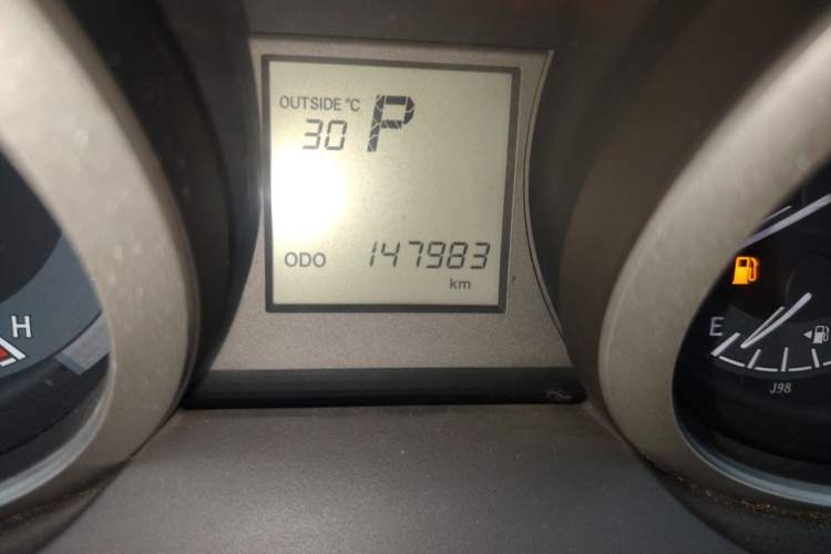 Used Toyota Prado  Odometer Close Up
