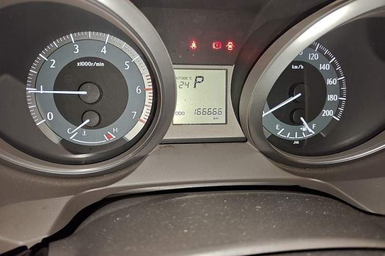 Used Toyota Prado  Odometer Close Up