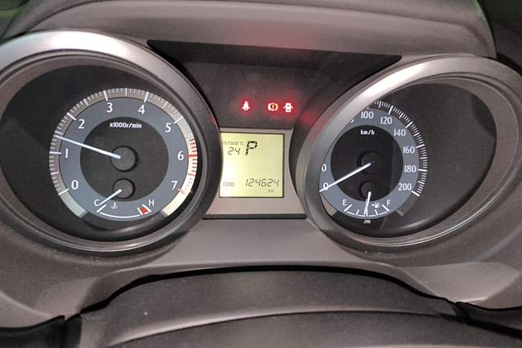 Used Toyota Prado  Odometer Close Up