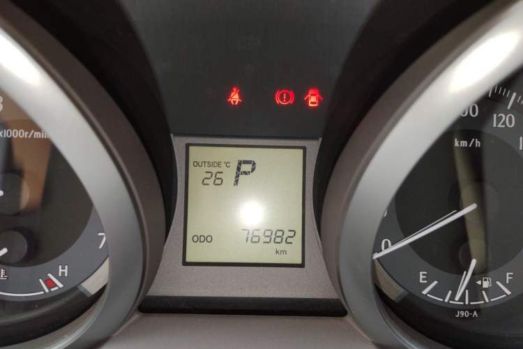 Used Toyota Prado  Odometer Close Up