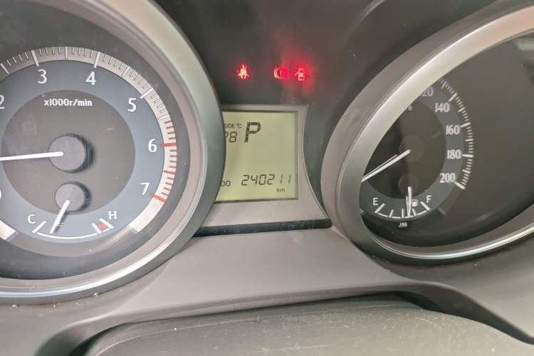 Used Toyota Prado  Odometer Close Up