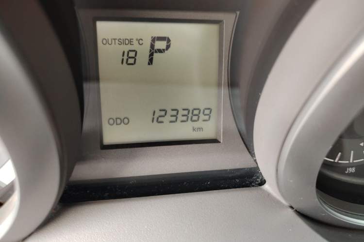 Used Toyota Prado  Odometer Close Up