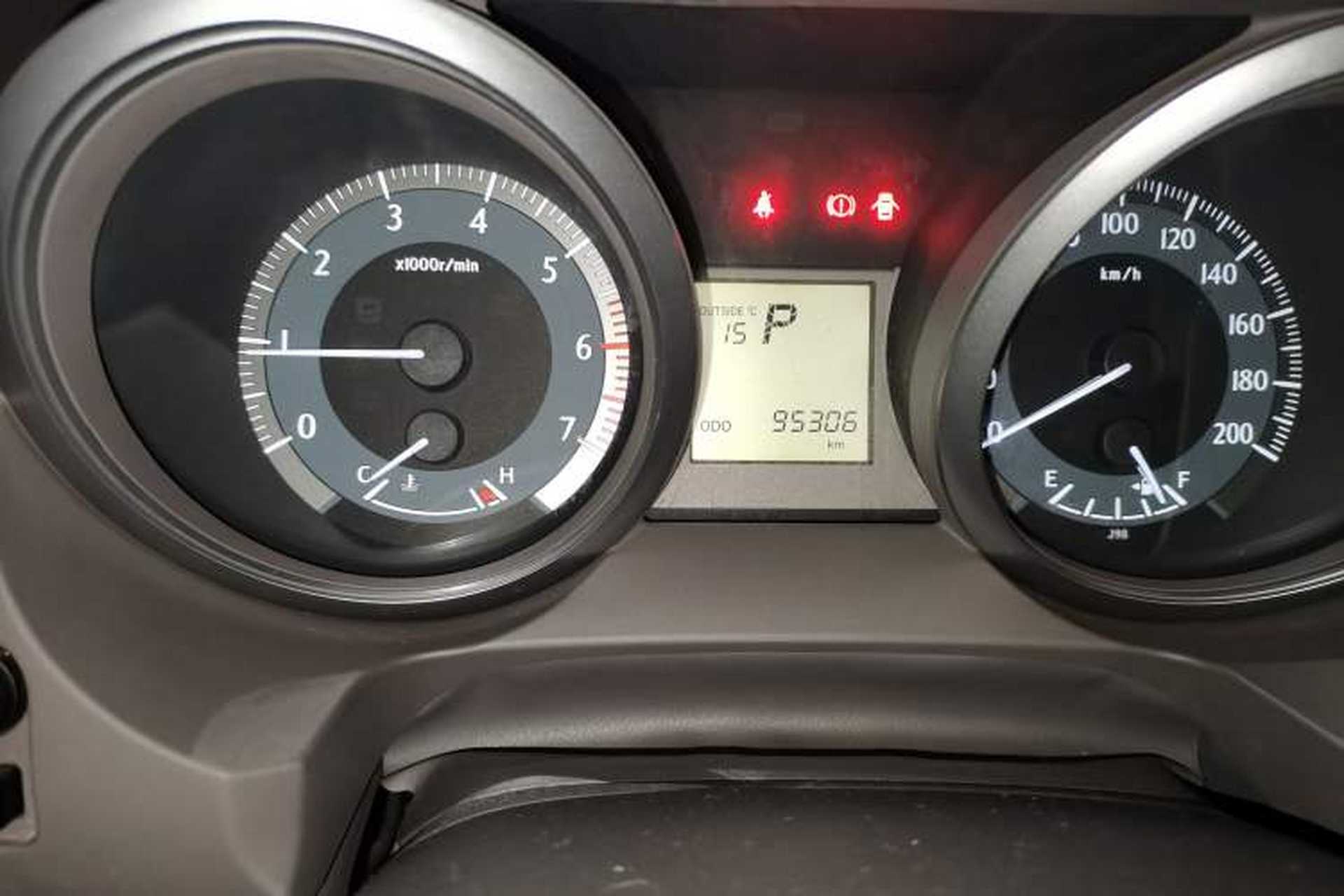 Used Toyota Prado  Odometer Close Up