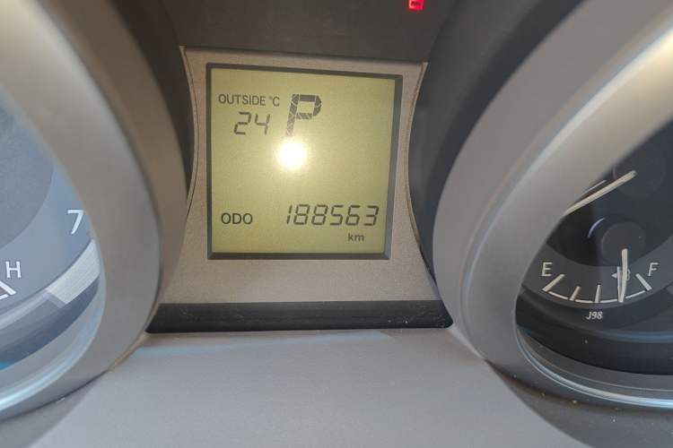 Used Toyota Prado  Odometer Close Up