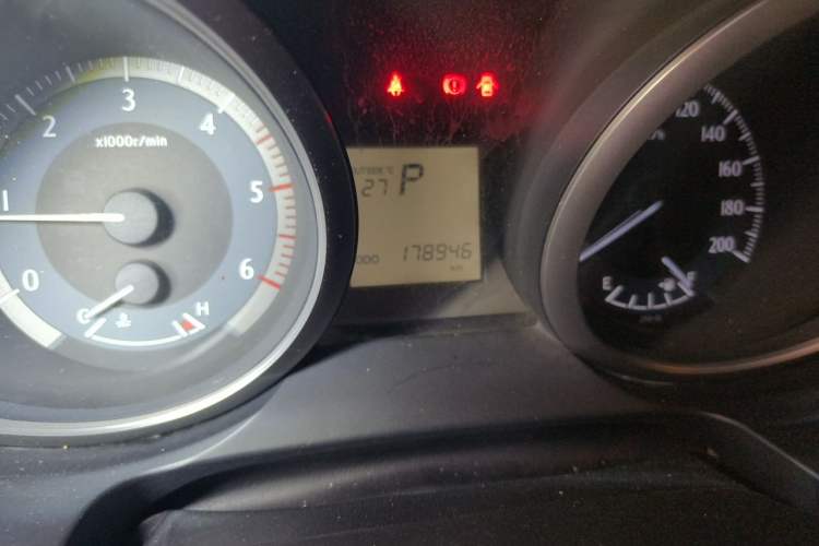 Used Toyota Prado  Odometer Close Up