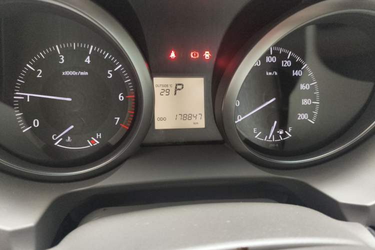 Used Toyota Prado  Odometer Close Up