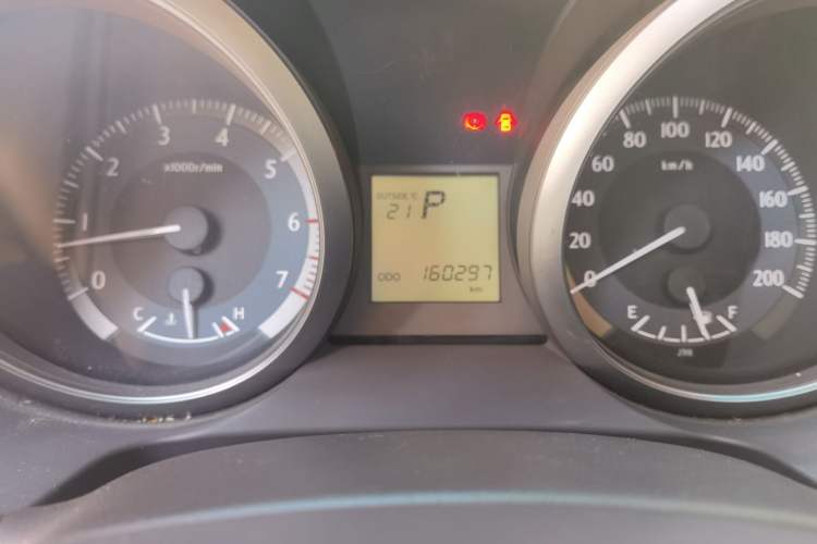 Used Toyota Prado  Odometer Close Up