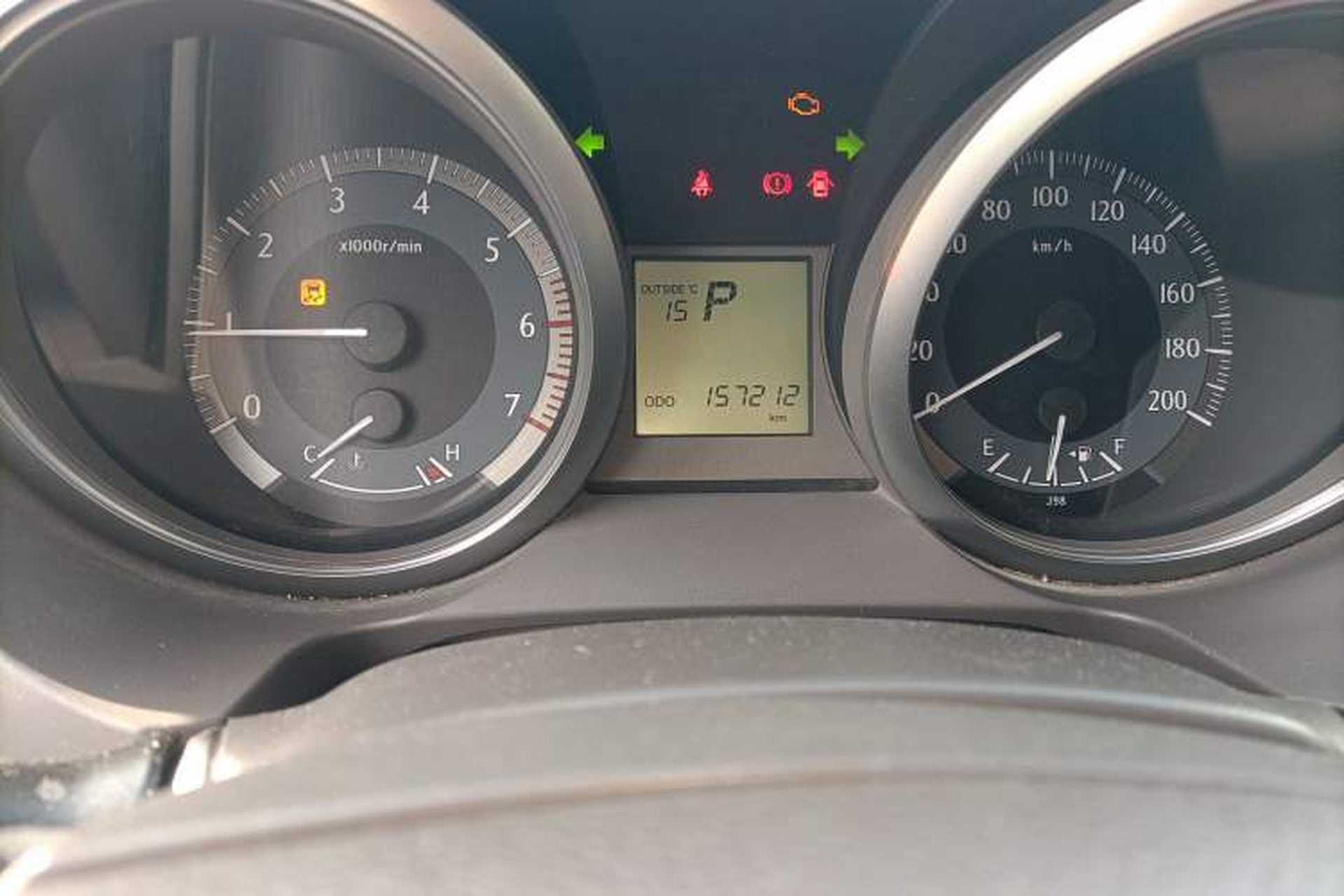 Used Toyota Prado  Odometer Close Up