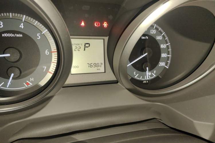 Used Toyota Prado  Odometer Close Up