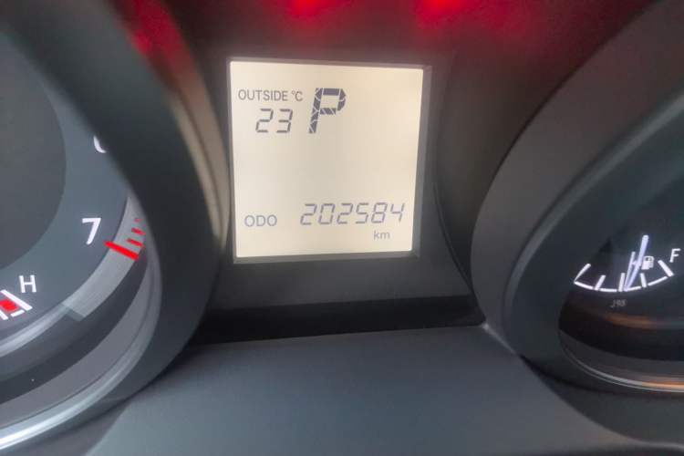 Used Toyota Prado  Odometer Close Up