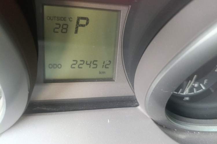 Used Toyota Prado  Odometer Close Up