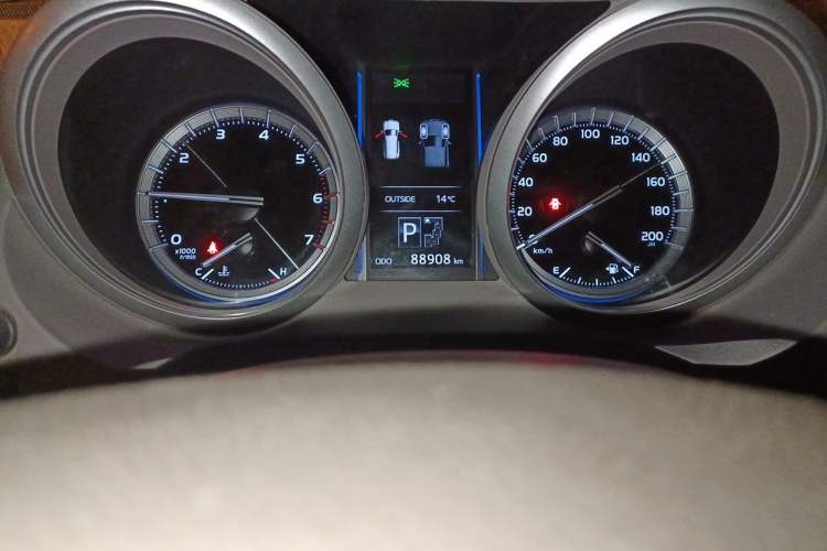 Used Toyota Prado  Odometer Close Up