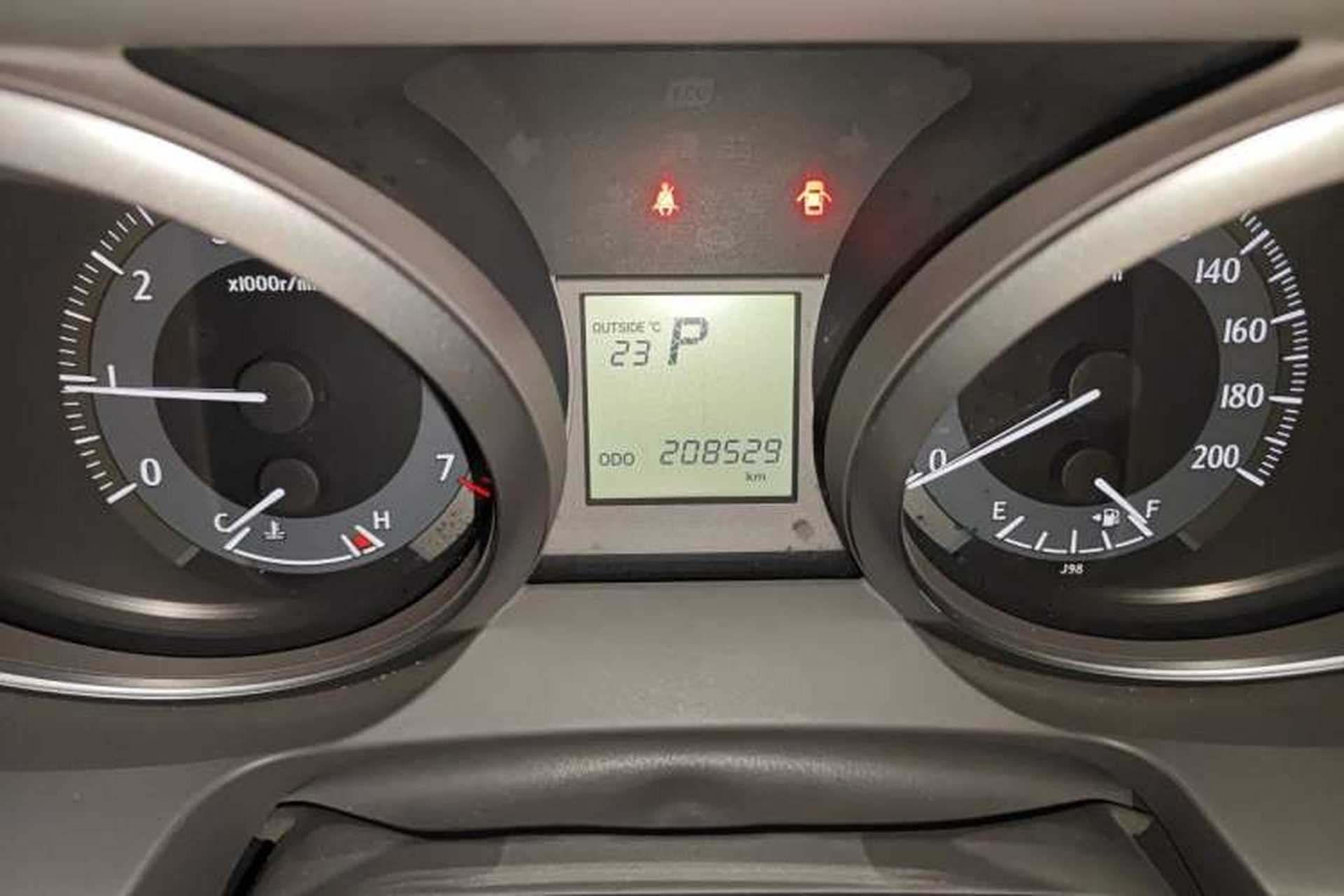 Used Toyota Prado  Odometer Close Up