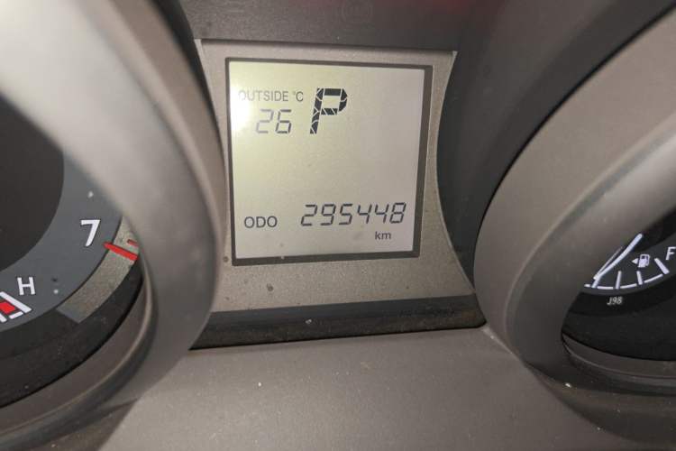 Used Toyota Prado  Odometer Close Up