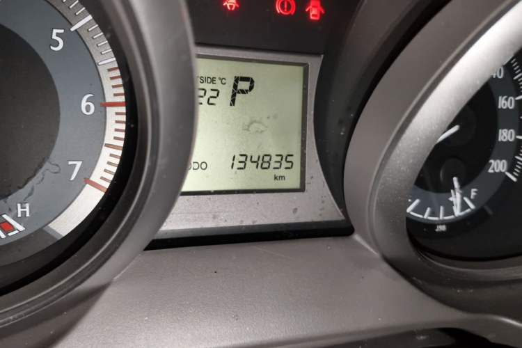 Used Toyota Prado  Odometer Close Up