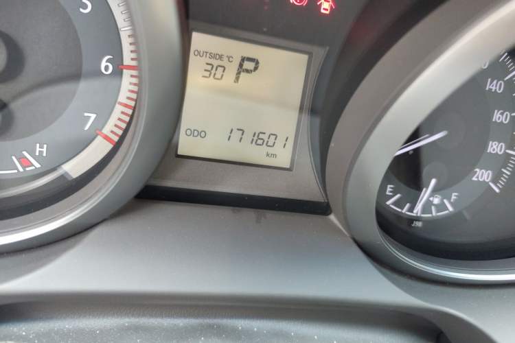 Used Toyota Prado  Odometer Close Up