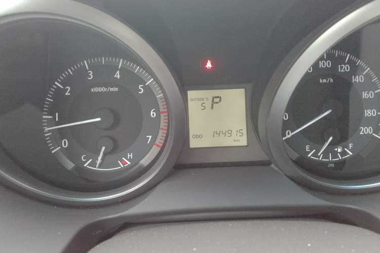 Used Toyota Prado  Odometer Close Up
