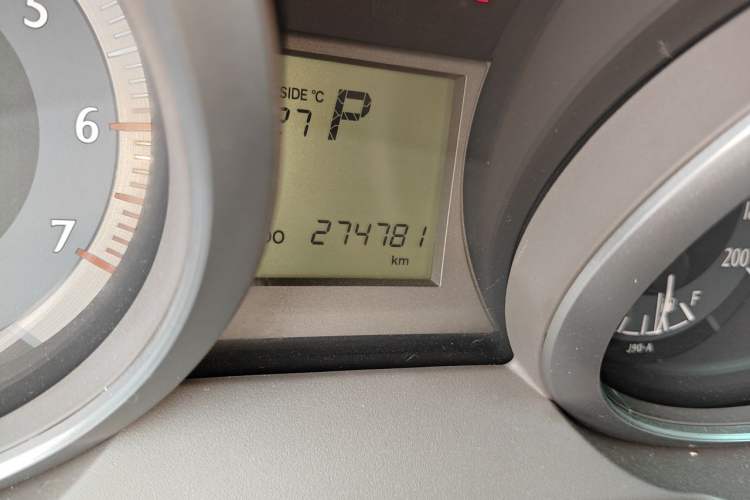 Used Toyota Prado  Odometer Close Up