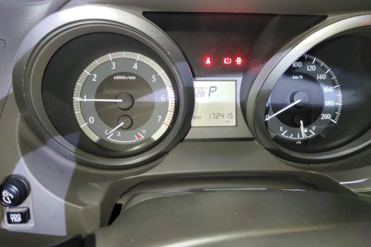 Used Toyota Prado  Odometer Close Up