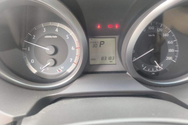 Used Toyota Prado  Odometer Close Up