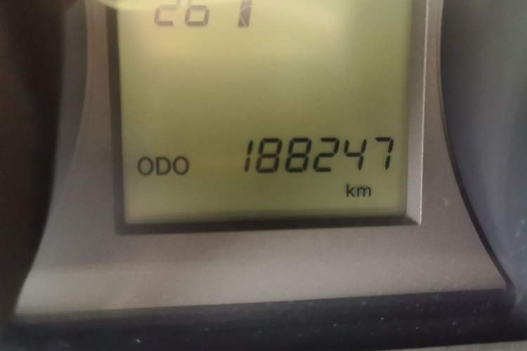Used Toyota Prado  Odometer Close Up