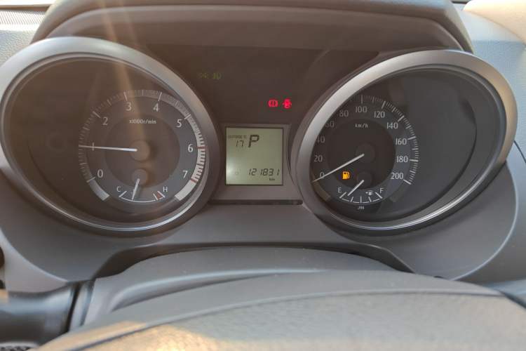 Used Toyota Prado  Odometer Close Up