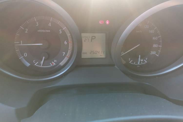Used Toyota Prado  Odometer Close Up