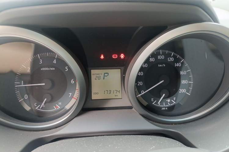 Used Toyota Prado  Odometer Close Up
