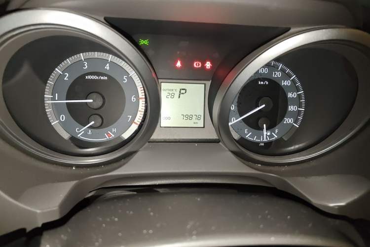 Used Toyota Prado  Odometer Close Up