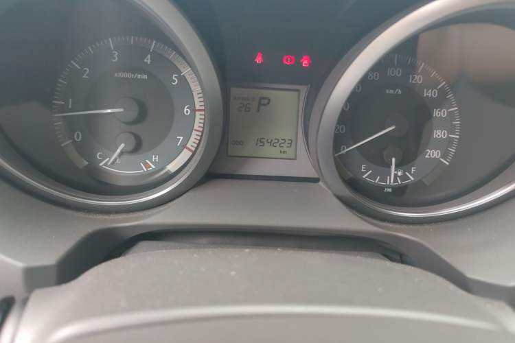 Used Toyota Prado  Odometer Close Up