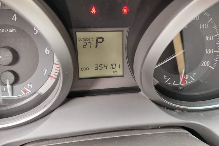 Used Toyota Prado 2015 2.7L Automatic Luxury Edition Odometer Close Up