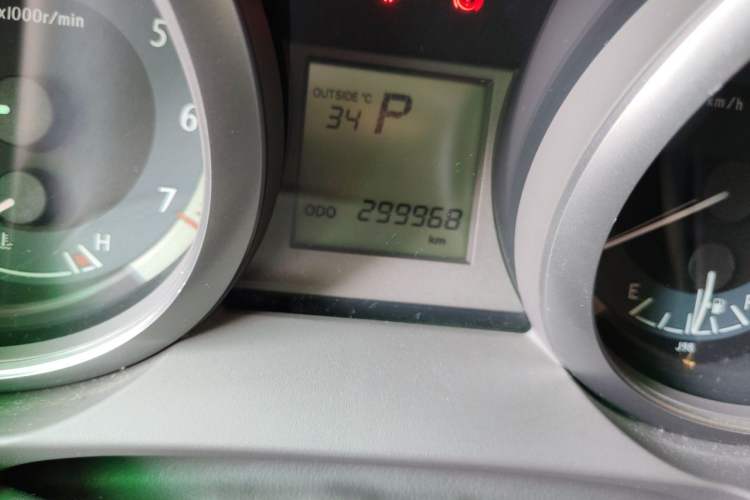 Used Toyota Prado 2015 2.7L Parallel Import Odometer Close Up