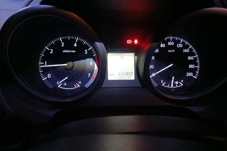 Used Toyota Prado  Odometer Close Up