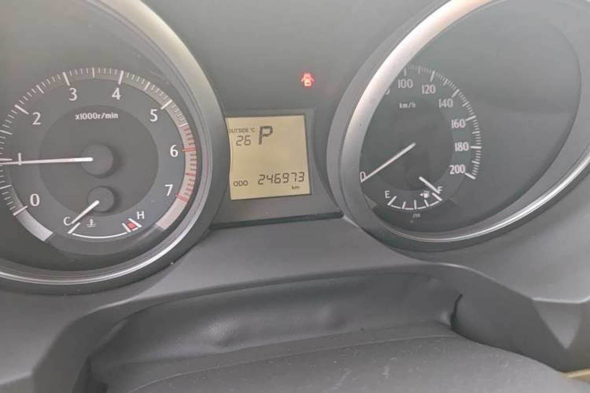 Used Toyota Prado  Odometer Close Up