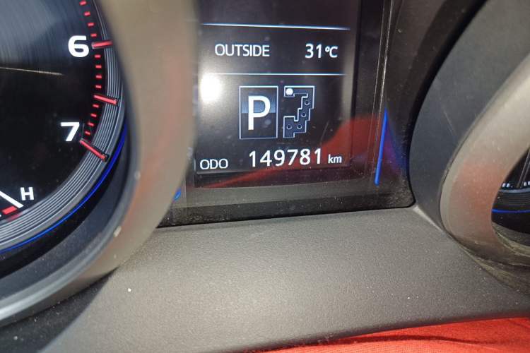 Used Toyota Prado  Odometer Close Up