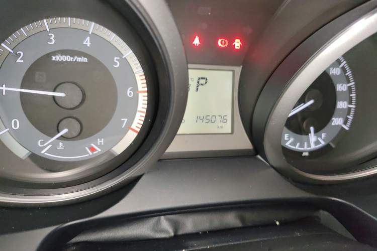Used Toyota Prado  Odometer Close Up