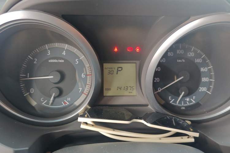 Used Toyota Prado  Odometer Close Up