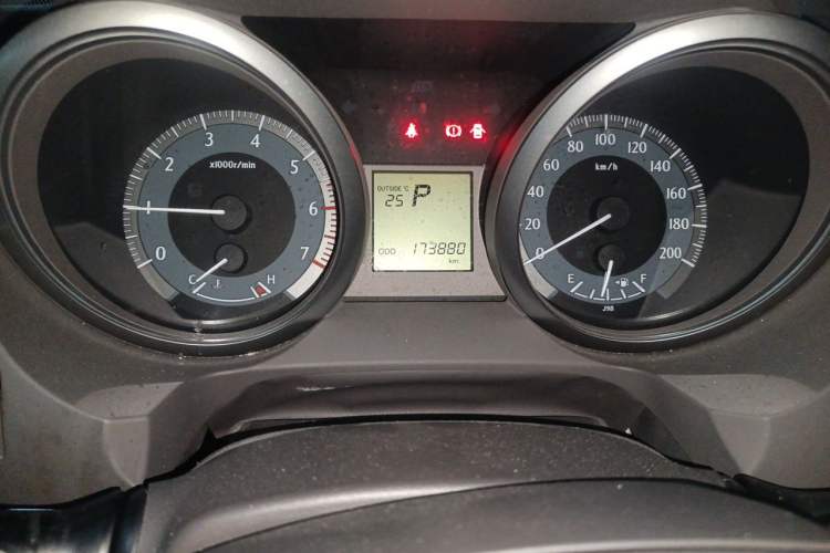 Used Toyota Prado  Odometer Close Up