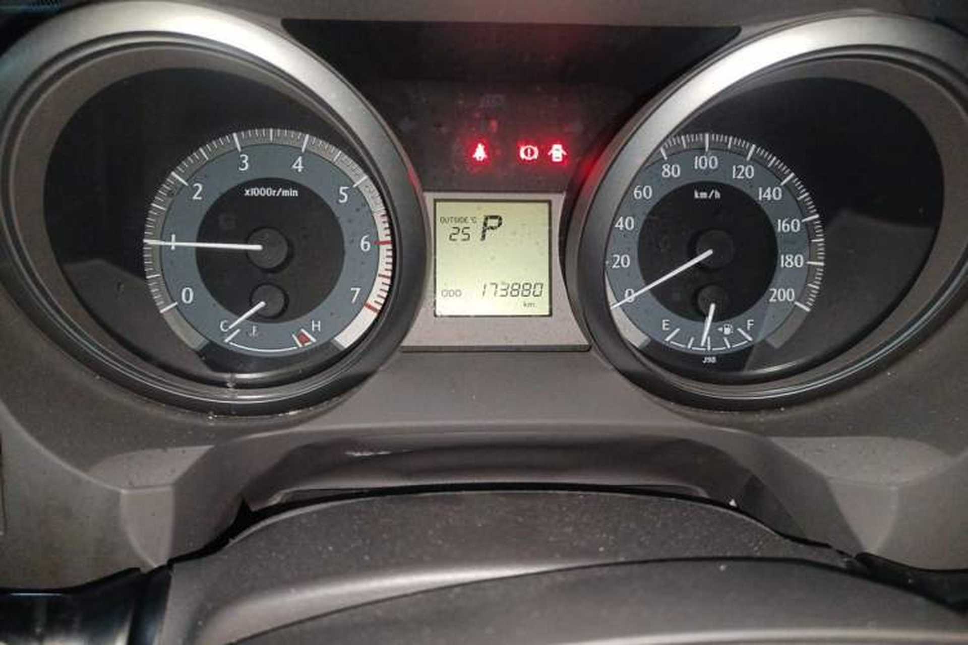 Used Toyota Prado  Odometer Close Up
