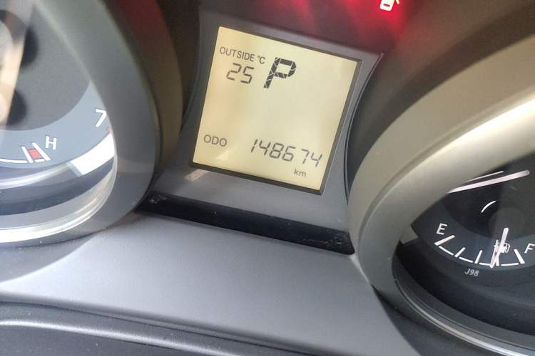 Used Toyota Prado  Odometer Close Up