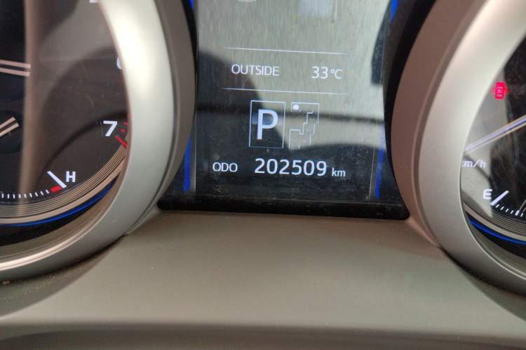 Used Toyota Prado  Odometer Close Up