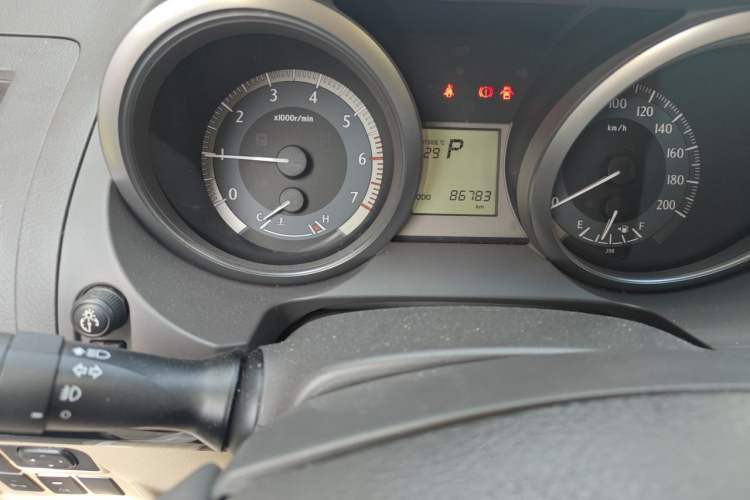 Used Toyota Prado  Odometer Close Up
