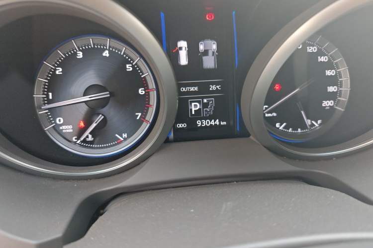 Used Toyota Prado  Odometer Close Up