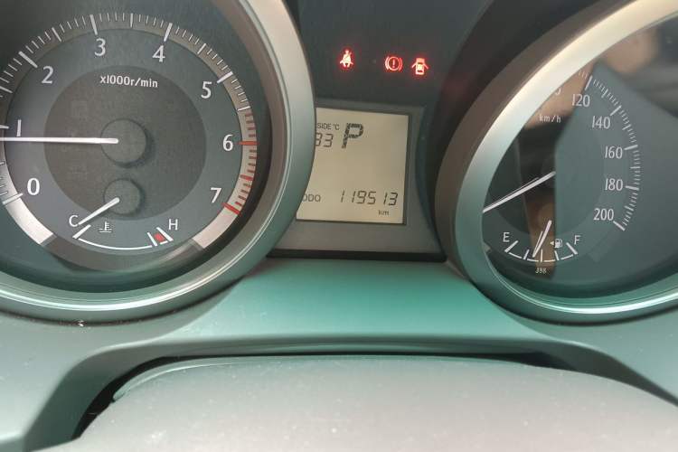 Used Toyota Prado  Odometer Close Up