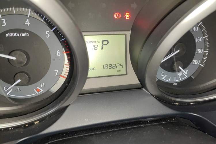 Used Toyota Prado 2016 2.7L Automatic Standard Edition Odometer Close Up
