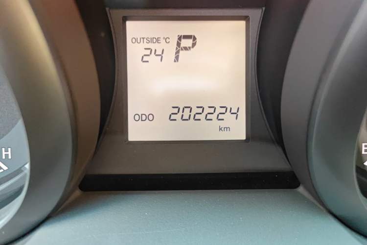 Used Toyota Prado  Odometer Close Up