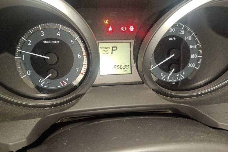 Used Toyota Prado  Odometer Close Up