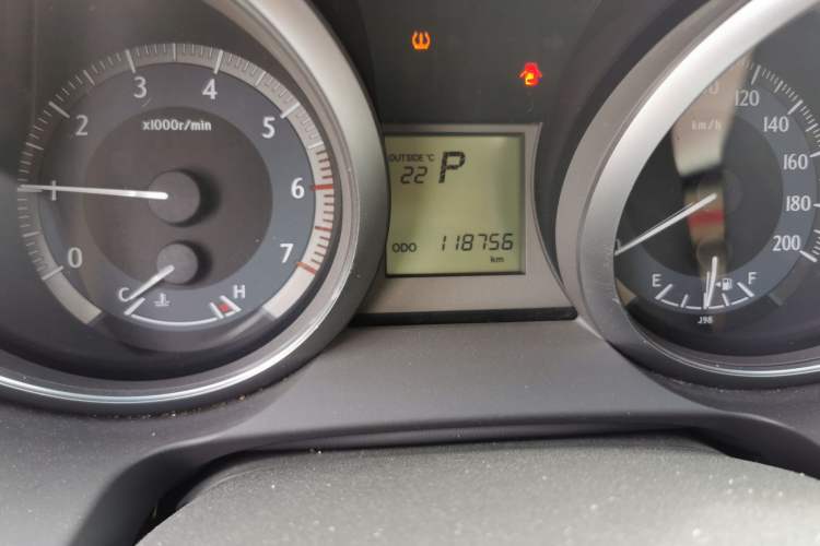 Used Toyota Prado  Odometer Close Up