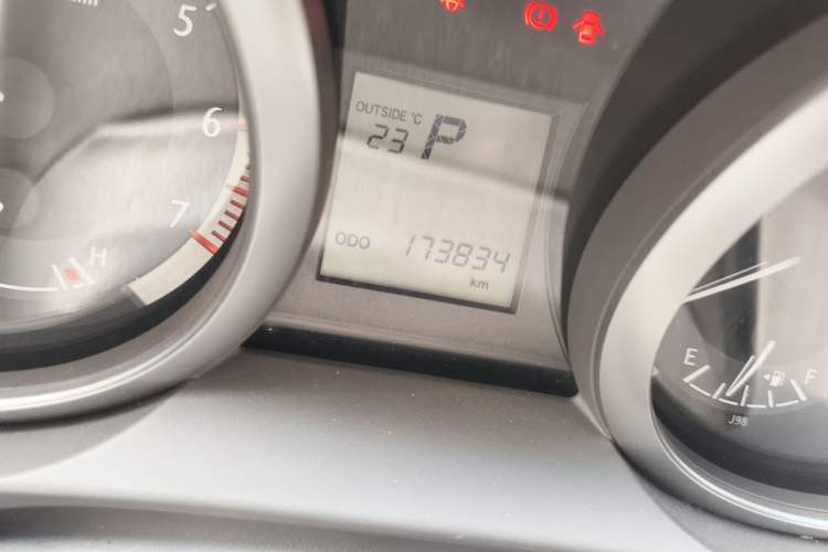 Used Toyota Prado  Odometer Close Up